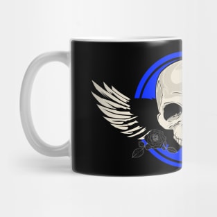 Wing Skull - BLUE Mug